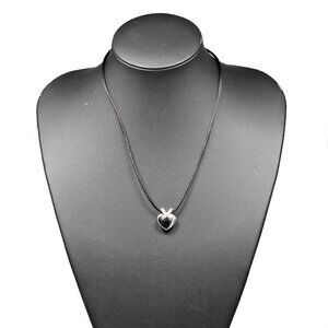 Chaumet Lian Hart Necklace K18 white gold/diamond 6.7g Women